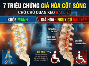 7 Triệu chứng già hóa cột sống chớ chủ quan kẻo bại liệt