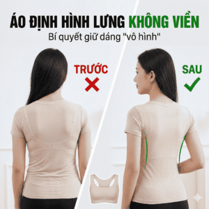 Áo định hình lưng không viền: Bí quyết giữ dáng "vô hình"