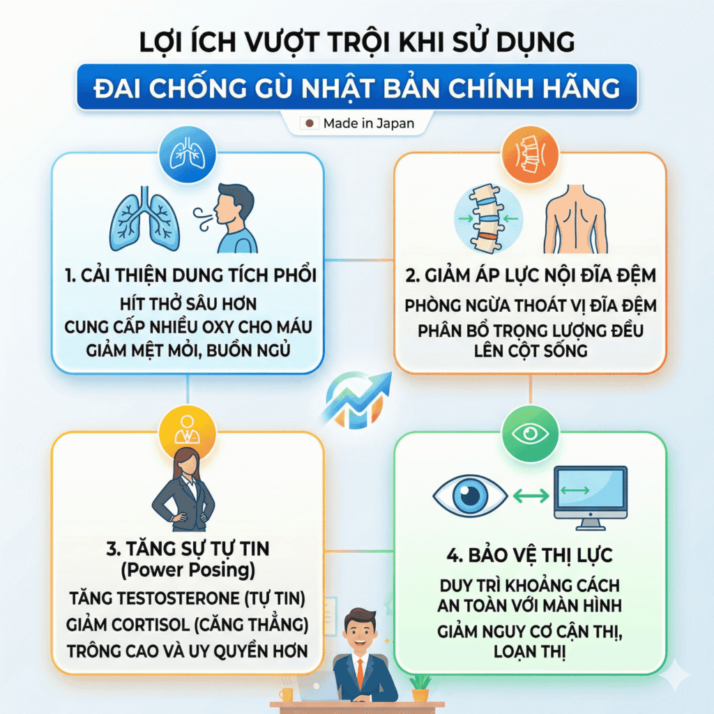Cách phân biệt đai chống gù Nhật Bản thật và giả