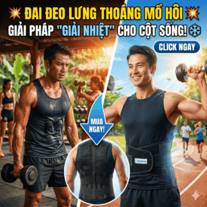Đai đeo lưng thoáng mồ hôi: Giải pháp "giải nhiệt" cho cột sống