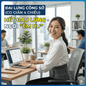 Đai lưng công sở co giãn 4 chiều: Giải pháp bảo vệ lưng "êm ru"