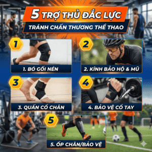Dụng cụ tránh chấn thương thể thao: 5 Trợ thủ đắc lực