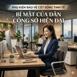 Phụ kiện bảo vệ cột sống tinh tế: Bí mật của dân công sở hiện đại