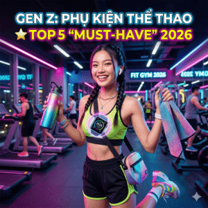 Phụ kiện thể thao cho Gen Z: Top 5 "Must-have" năm 2026