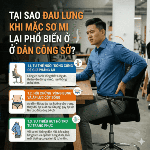 Đau lưng khi mặc sơ mi: Bí quyết bảo vệ cột sống "tàng hình"