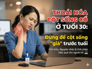 Thoái hóa cột sống cổ ở tuổi 30: Đừng để cột sống "già" trước tuổi