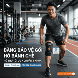 Băng bảo vệ gối hở bánh chè cho nam: Chuẩn y khoa