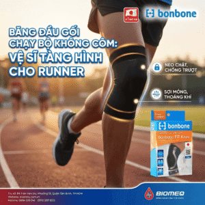 Băng Đầu Gối Chạy Bộ Không Cộm: Vệ Sĩ Tàng Hình Cho Runner - Đai gối bonbone Thin PF Cross Belt