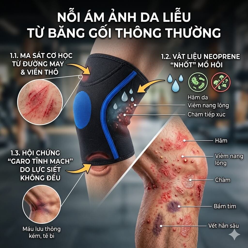Nỗi ám ảnh da liễu từ những chiếc băng gối thông thường