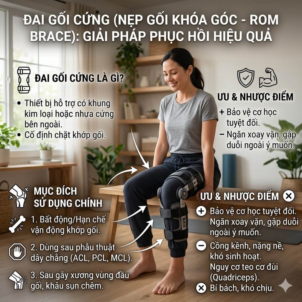 Đai gối cứng (Nẹp gối) là gì?