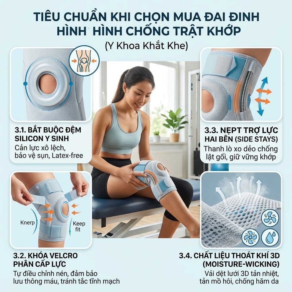 Tiêu chuẩn khi chọn mua đai định hình chống trật khớp