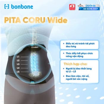 Đai hỗ trợ vùng thắt lưng bonbone Pita Coru Wide